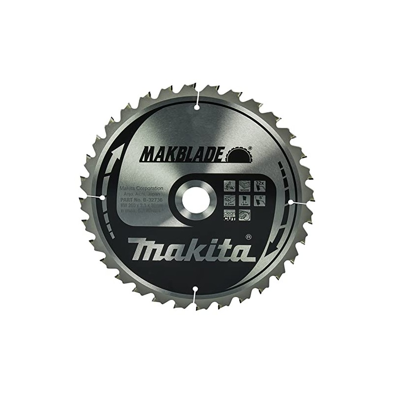 Makita Makblade SAEGE Sheets 260 x 30 mm (32T) (32736