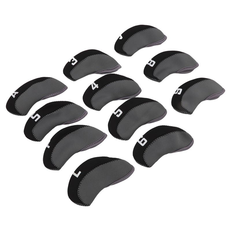 11PCS Golf Club Head Covers Neoprene Numbered Golf Club Head