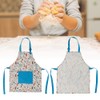 QANYEGN Kitchen Kids Apron, Kids Cotton Pocket Apron, Cute Children