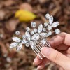 Wedding Hair Comb Silver: Crystal Bridal Hair Accessories Rhinestone Hairpiece
