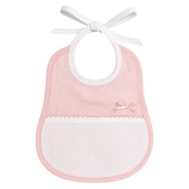 Filet AMS1045 Terry Bib with Aida Insert, pink