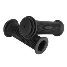 Vaveren Soft Bike Handlebar Grips Rubber Bike Grips Dia 0.87" Wear Resistance Mountain Bicycle Handle Grips Cycling Accessories Kids Bike for MTB/BMX (2Pcs), Black