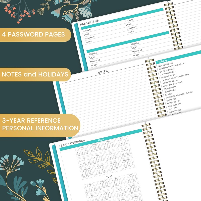 2026 Monthly Planner - 2026 Planner, Monthly Calendar 2026, Jan.
