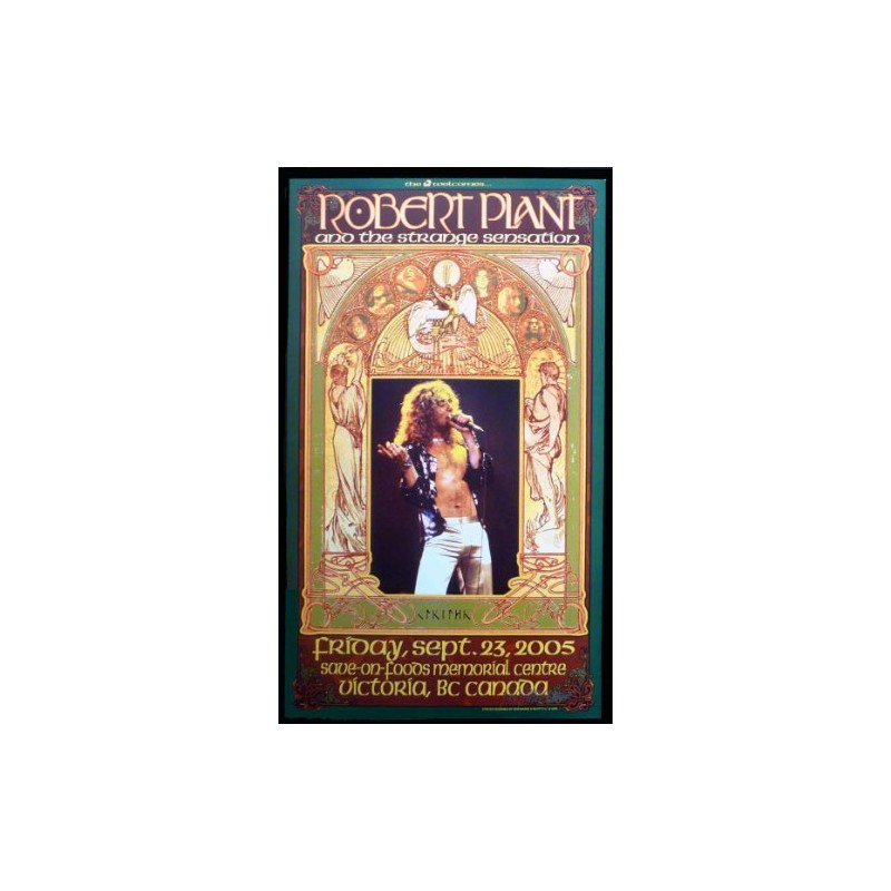 Bob Masse Robert Plant 2005 Victoria BC Concert Tour Poster