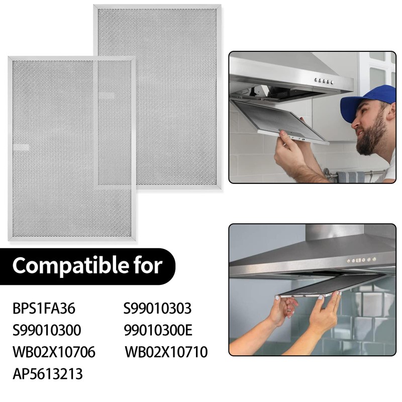 BPS1FA36 Aluminum Range Hood Filter 17-1/4"X 11-3/4"X 3/8" for Broan