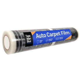 Auto Carpet Film, 24” Roll with 21” Perforation, 4 Mils Thick, Dealer Must Remove Protective Cover, Plastic Floor Mats for Car Carpet Protection, Made in USA (24" x 200' Roll)