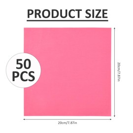 CENBEN 50PCS 8" x 8" Cotton Fabric Squares, Multi-Colors Quilting Fabric Bundles Squares Patchwork for Sewing & Quilting, DIY Crafts, 50 Colors