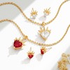 VACRONA Heart Stud Earrings for Women