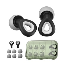 QKEPCY Ohropax Sleeping Ear Plugs Concert Ear Plugs for Night Ear Plugs Snoring Aeroplane Gadgets Ear Plugs Swimming Earplugs Festival Motorcycle Earplugs (Black)