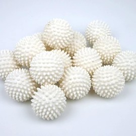6PCS Dryer Balls, Reusable Laundry Wash Balls, Dry Clothes Ball, Laundry Balls for Washing Machine Laundry (White)