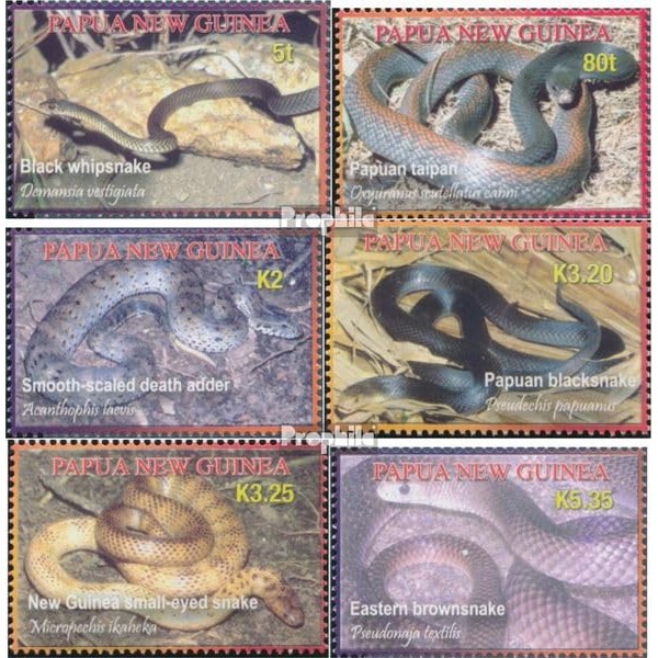 Prophila Collection Papua-Neuguinea 1202-1207 (kompl.Ausg.) postfrisch ** MNH 2006 Giftschlangen