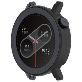 Compatible for CMF Watch 3 Pro Case, Luxury Hard PC Scratch Resistant Bumper Protective Cover for CMF Watch 3 Pro Smartwatch (Black)