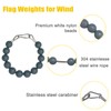 JRED Flagpole Retainer Ring 1.5 lb Counterweight Set, Gray Double