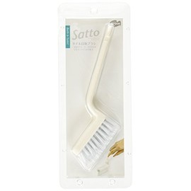 Yamazaki Sangyo 135035 Bath Cleaning Grout Brush, Satto White