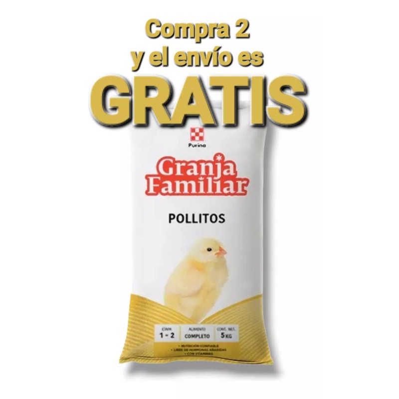 Purina Granja Familiar Pollitos Con 20% Proteina Para Engorda 5kg