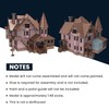 Bird's Wood Shack 3D Wooden Puzzle DIY Miniature Pink Palace