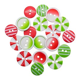 BUTTONS GALORE, INC Christmas Galore Themed Buttons-Colors 18/Pkg