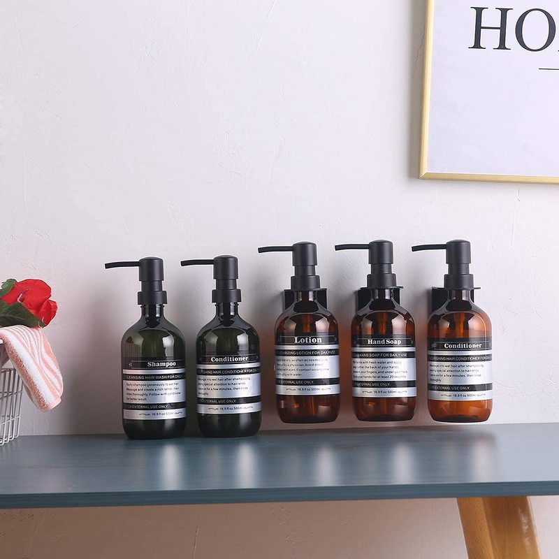 SOOKDEO Dispenser Bottle Bathroom Kitchen Refillable Shampoo Conditioner Hand Washing-Up