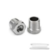 Bwintech 2 Pcs 1/2" Female to 1" Male BSP Thread