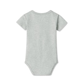 BesserBay Baby Romper Bodysuit Short Sleeve First Mother's Day Gift 0-12 Months, Grey|First Mother's Day with Me