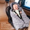 Bebamour Baby Car Seat Blanket Footmuff Universal Baby Blanket for