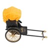 Retro Rickshaw Model Exquisite Details Nostalgic Alloy Simulation Rickshaw Toy