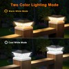 ENSLI Solar Post Cap Lights Outdoor 6 Pack, 2 Mode