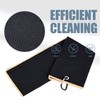 Mile High Life Tri-Fold Golf Towel, Premium Microfibre Fabric, Waffle
