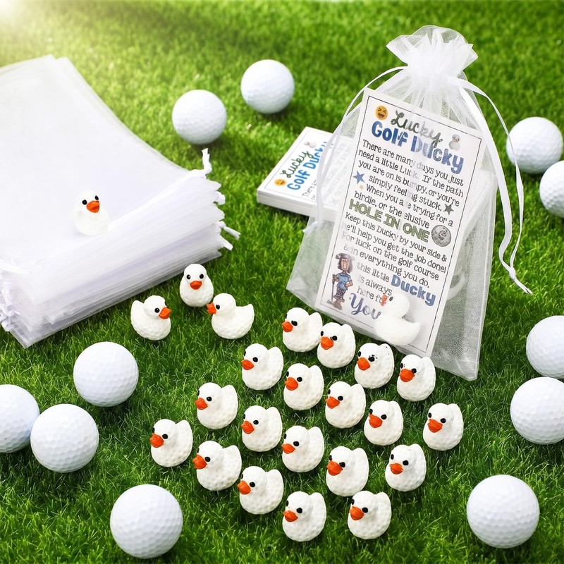 Blueweenly 72 Pcs Golf Party Favors Lucky Ducks with Card