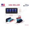 STX Rocker Toggle Switch 4 Gang Switch Panel Waterproof Boat