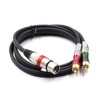 SiYear XLR Female to 2 x Phono RCA Plug Adapter