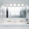 Aipsun 6 Lights 41in Crystal Vanity Lights Over Mirror Long
