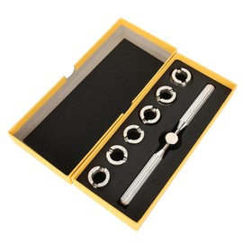 Watch Case Opener, Steel Watch Tools Case Back Opener Remover Watch Opener Tool Watch Case Back Opener Tool with 6 Dies for Opening and Closing Screw Back Cases