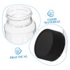 CHILDWEET 24pcs Pill Bottles with Black Screw Caps Leak Wide