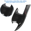 4pcs Carbon Fiber Style External Outer Door Bowl Handle Cover