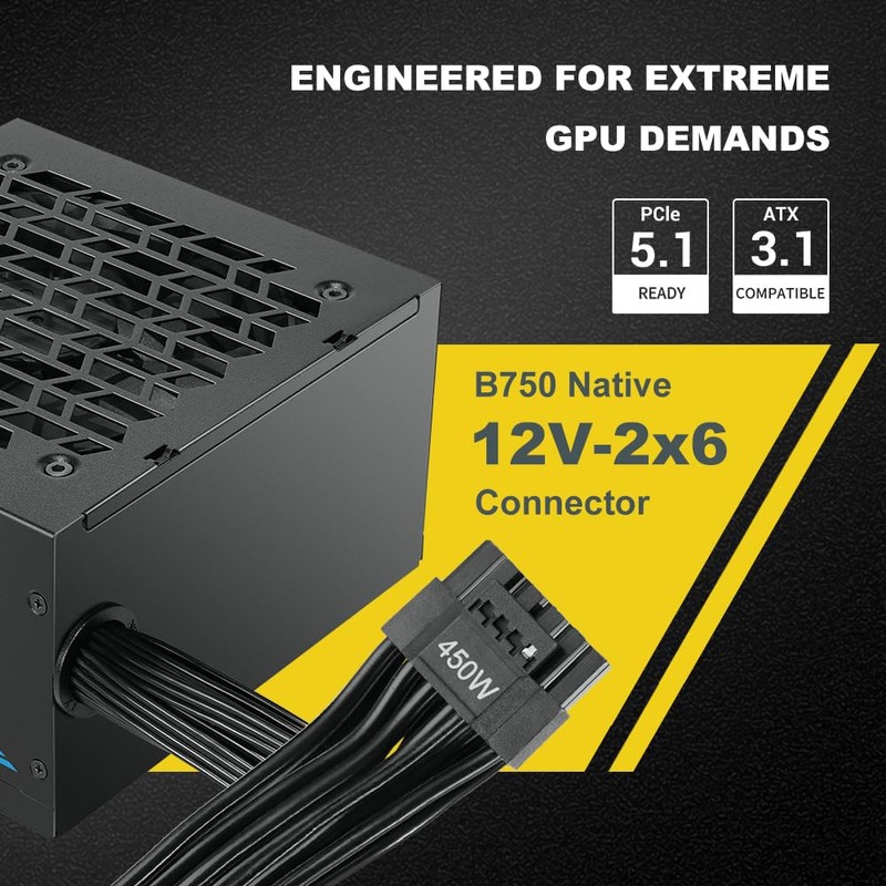SAMA B750 750W Bronze ATX 3.1 PCIe 5.1 Non-Modular Power