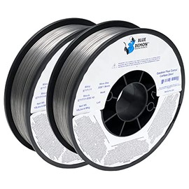 Blue Demon E71T11 X .035” X 10 LB X 2 Pack MIG/GMAW Gasless Flux Core Carbon Steel Welding Wire, All Position, Easy Slag Removal, Formulated to Provide Porosity-Free, X-Ray Quality Welds