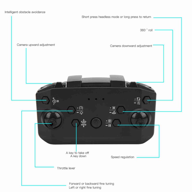 XT9 4K Quadcopter Foldable Optical Flow Orientation Quadcopter RC Drone