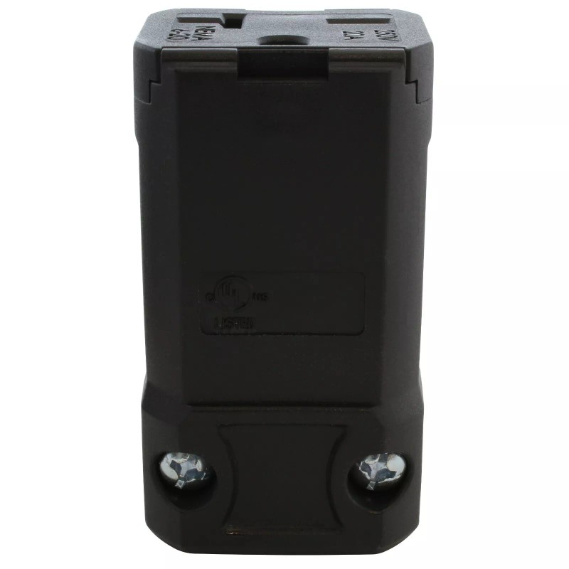 AC WORKS® 20A 250V NEMA 6-20R Clamp Style T-Blade Connector