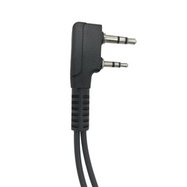 Pdflie Push-To-Talk K1 Cable with 3.5mm Female Adapter, PTT Mic for Baofeng UV-5R UV-82 UV-82HP BF-888S AR-152 Arcshell Retevis RT21 RT22 RT27 RT68 H-777 Kenwood 2Pin Radio Connecting to 3.5mm Headset