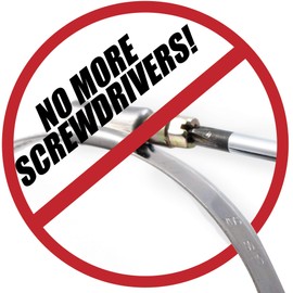 Fulton 5" Inch to 6" Thumb Screw Key Adjustable Stainless Steel Hose Clamps - 5 Pack, Pipe, Dryer Vent, Dust Collection, Automotive, RV Clamps