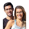 LUFF Unbreakable Reading Glasses for Women,4PCS Blue Light Blocking Reading