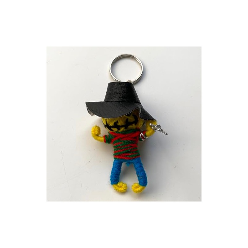 Voodoo String Doll Keychain, Design T08