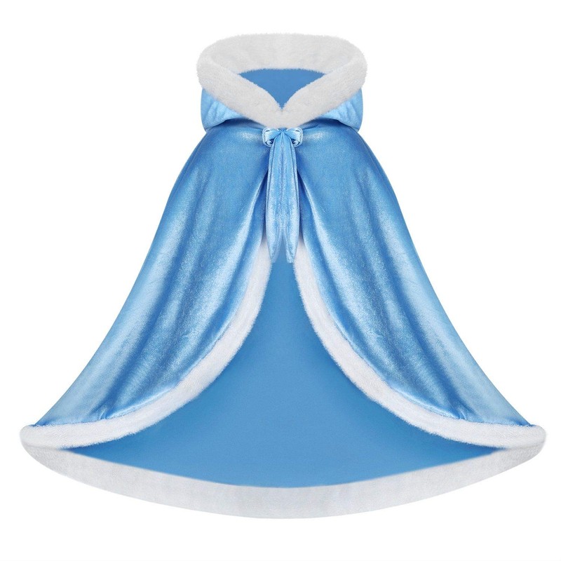 visofayo Girls Dress Up Hodded Cape Toddler Costume for Princess