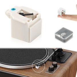 Vinyl Record Player Needles, Victrola Needle Replacement Record Player Needles Turntable Needles for For ATN3600L Repair, Easy Install(White)