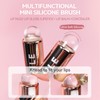 2PCS Silicone Lip Brush for Lipstick, Eyeshadow, High Elastic Lip