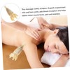 FOMIYES Natural Ox Horn Scalp Massage Comb Scalp Massager Brush