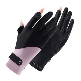 SUJAYU Full finger UV Protection Gloves Driving Gloves Women, Thin & Breathable UV Gloves Sun Gloves Sun Protection Gloves, Gloves UV Light Gloves Women Cycling Gloves for Women (Black)
