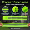 Four Reflective Running Armbands Hi Vis, High Visibility Arm Bands