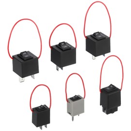 ISINFLASH 9038A Relay Bypass Switch Kit with Amp Loop, Relay Bypass Switch, Relay Tester, Pack of 6 Relay Tester Diagnostic Scan Switch Kit 9038A Replaces 9036A and 9037A